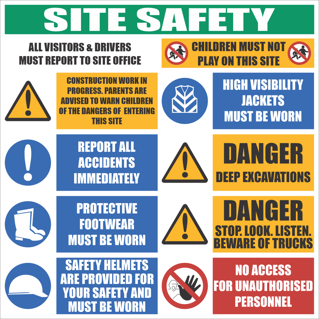 Site Safety Sign No1 C35